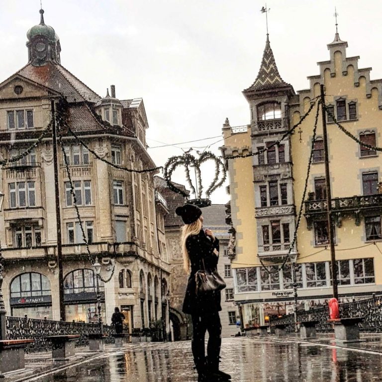 Luzern-Erste Schneeflocken